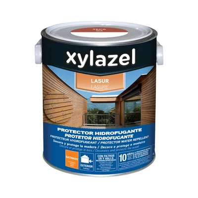 Xylazel 2163004 lasur protector hidrofugante satinado teca 2,5 L