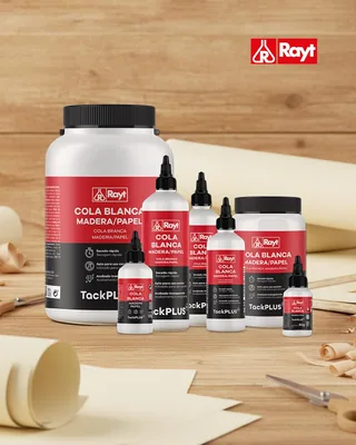 Rayt 038-03 Botellín de cola blanca súper fuerte para madera 125gr - pack de 4 unidades – foto 1