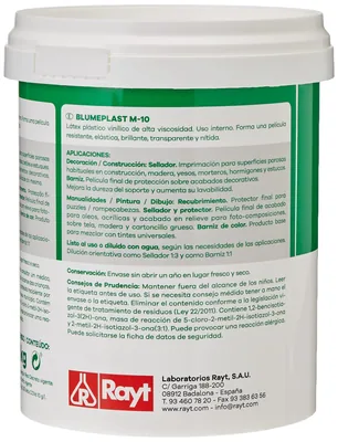 Blumeplast Rayt 156-09 M-10: Látex plástico 1kg - pack de 2 unidades – foto 3