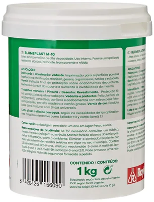 Blumeplast Rayt 156-09 M-10: Látex plástico 1kg - pack de 2 unidades – foto 4