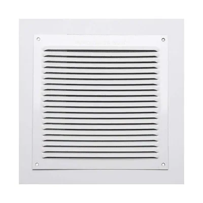 Fepre Rejilla sin borde de aluminio blanco lacado 17x17 cm (pack de 12)