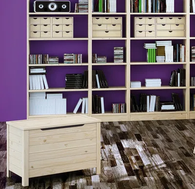 Astigarraga Baúl de madera maciza de pino patas cuadradas 48x70x40 cm – foto 2