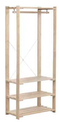 Astigarraga vestidor de madera Evolution de pino macizo 76,5x38,5 cm