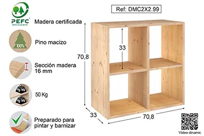 Astigarraga Kit Line estantería modular 2x2 cubos Dinamic – foto 6
