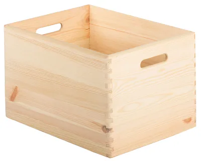 Astigarraga Caja de almacenaje de pino sin tapa 23x40x30 cm – foto 5