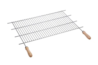 Sauvic parrilla barbacoa recortable 62,5-72,5x40 cm mangos madera