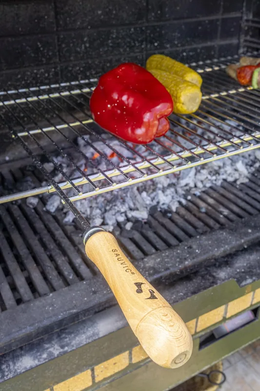 Sauvic Papillon 8160400 parrilla barbacoa zincada extensible 600x400 mm