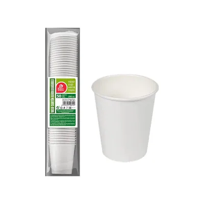 Best Products Green vasos de cartón blancos 200cc (pack de 6)