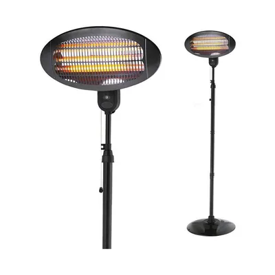 EDM estufa de cuarzo 07091 negra 2000W