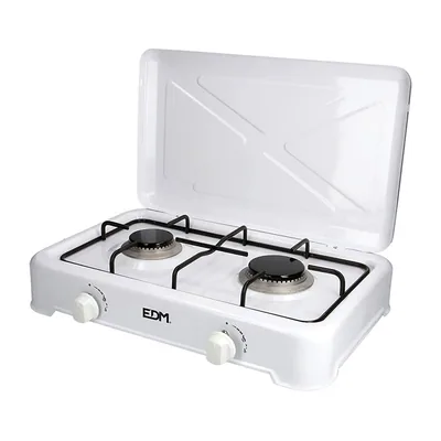 EDM cocina de gas esmaltada 2 fuegos
