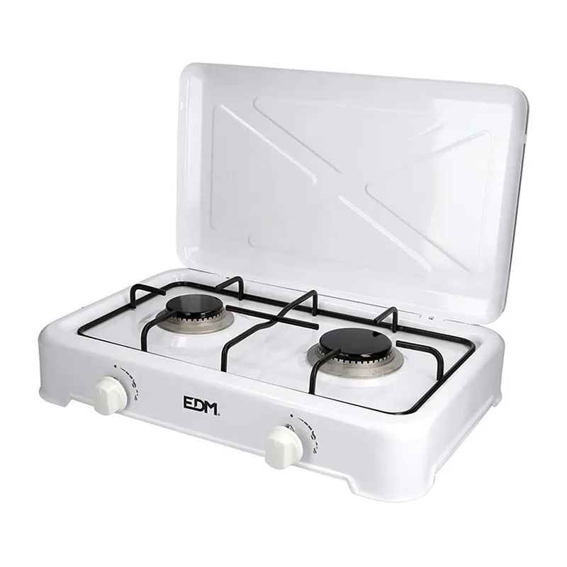 EDM Cocina de gas esmaltada 2 fuegos