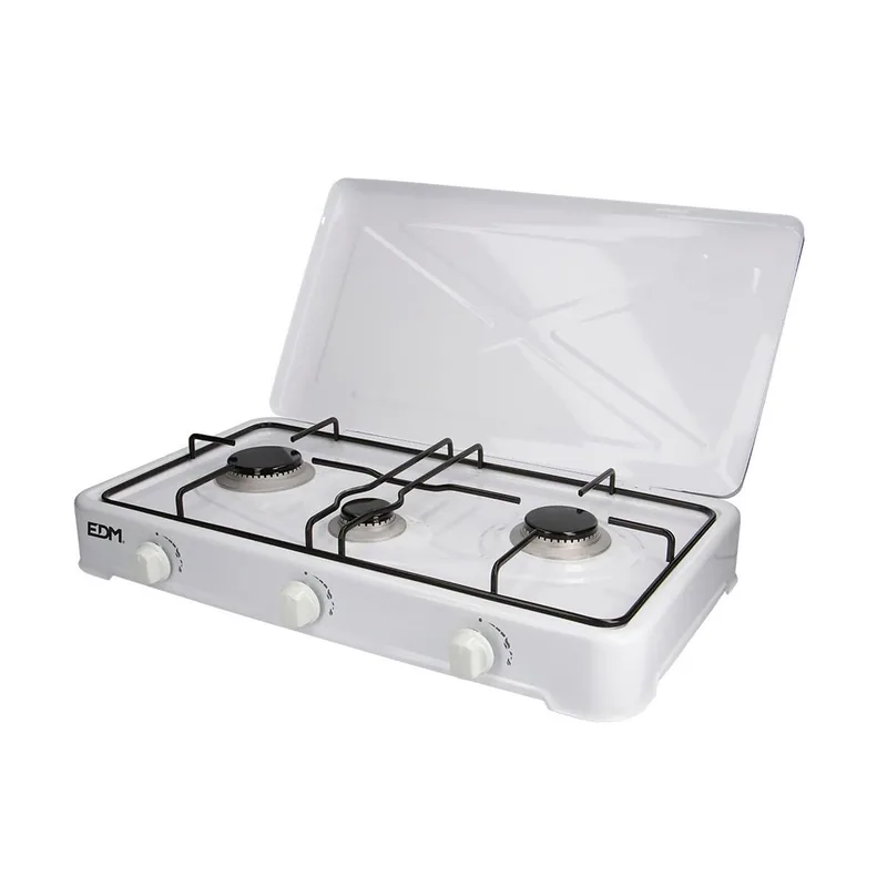 EDM 07421 cocina de gas esmaltada 3 fuegos