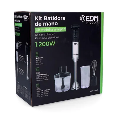 EDM Batidora de mano 1200W con accesorios – foto 3