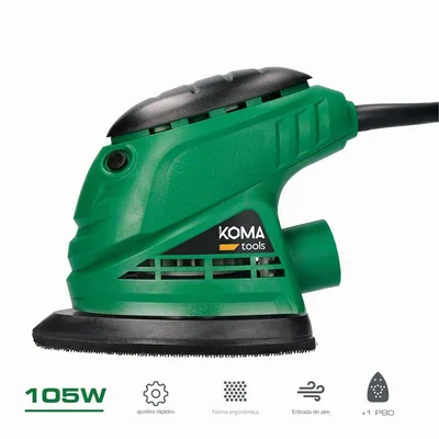 Koma Tools 08707 Lijadora tipo mouse 105 W negro/verde – foto 4