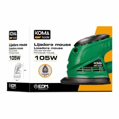 Koma Tools 08707 Lijadora tipo mouse 105 W negro/verde – foto 5
