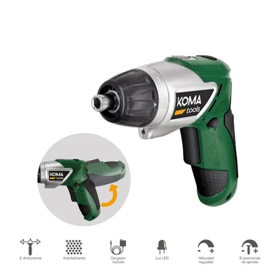 Koma Tools Destornillador a batería Koma Tools 3,6V litio 1300mAh reversible – foto 6