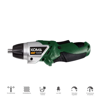 Koma Tools Destornillador a batería Koma Tools 3,6V litio 1300mAh reversible – foto 7