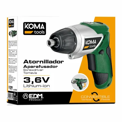 Koma Tools Destornillador a batería Koma Tools 3,6V litio 1300mAh reversible – foto 8