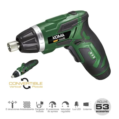 Koma Tools Atornillador a batería Koma Tools 3,6V litio 1300mA, 53 accesorios – foto 2