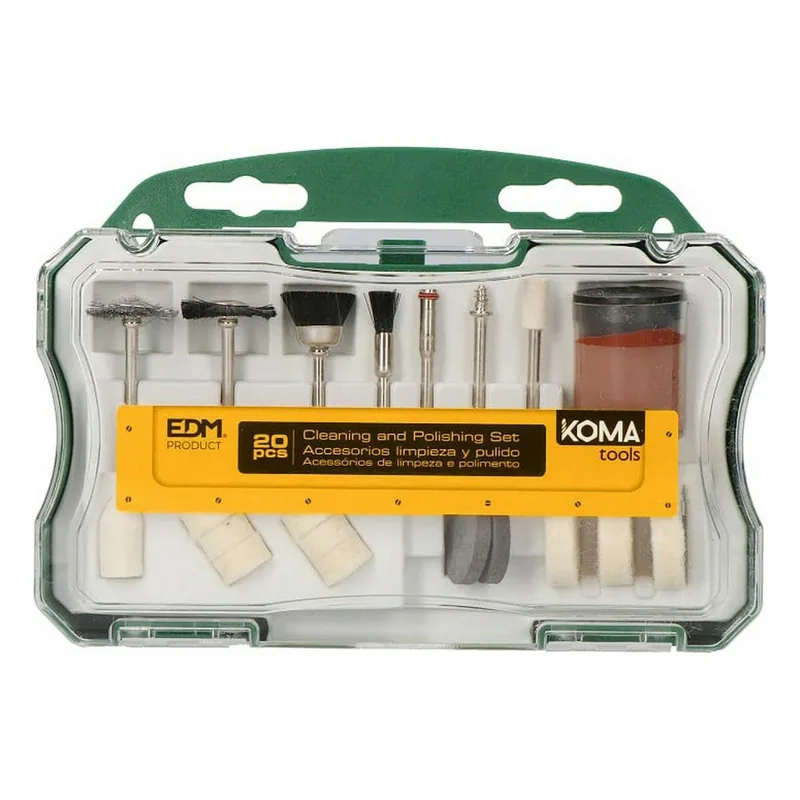 Koma Tools SET 20 accesorios para mini herramienta multiusos rotativa REF: 08709 - pack de 2 unidades