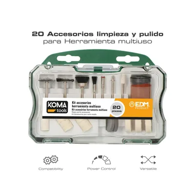 Koma Tools SET 20 accesorios para mini herramienta multiusos rotativa REF: 08709 - pack de 2 unidades – foto 3