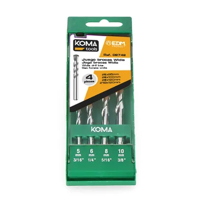 Koma Tools 08742 Juego de Brocas de Widia Estándar (pack de 5)