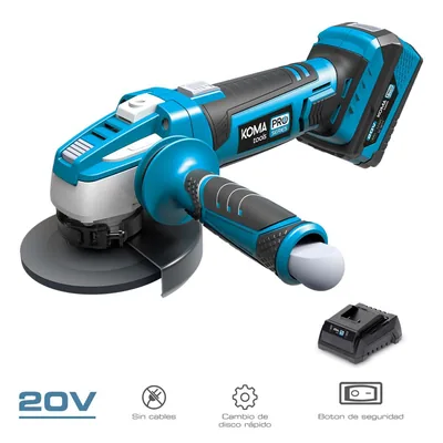 Koma Tools 08760 Amoladora 20V Pro Series con batería 4.0 Ah y cargador – foto 4