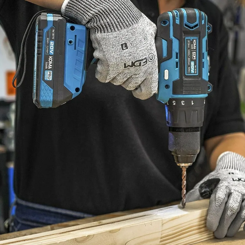 Koma Tools Taladro percutor/atornillador 20V brushless portabrocas Ø13mm