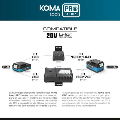 Koma Tools 08764 Sierra circular 20V Pro Series Battery – foto 7