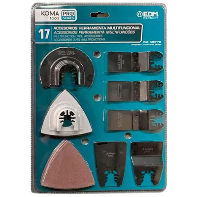 EDM kit 17 accesorios para herramienta multifunción Koma Tools 08765