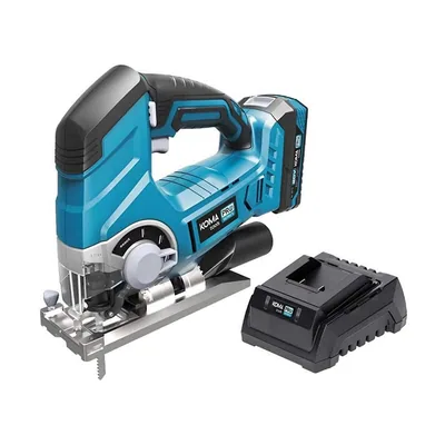 Koma Tools Kit sierra de calar 20V con batería 2.0A y cargador 23x21,5cm