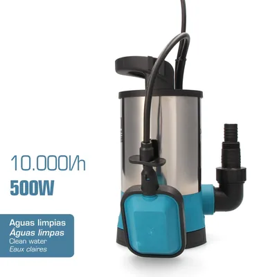EDM Bomba extracción agua limpia inoxidable Koma Tools 500W – foto 6