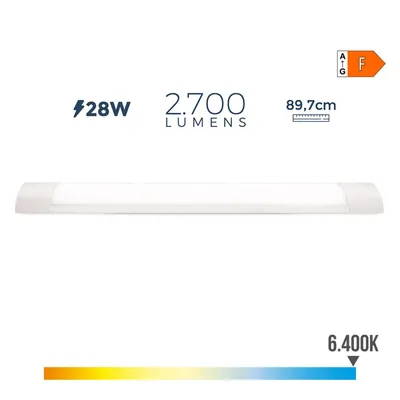 EDM Regleta electronica LED 28w 2700 lumens 89cm 6.400k – foto 3