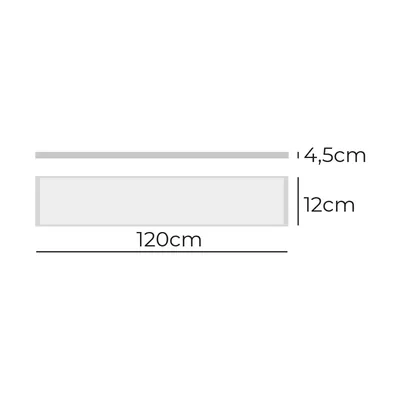 EDM Regleta LED 48W 6400K luz fría 4800lm 12x120x4,5cm – foto 3