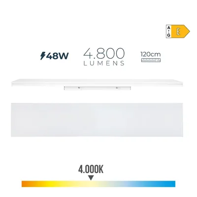 EDM Regleta LED 48W 4000K luz día 4800lm 12x120x4,5cm – foto 2