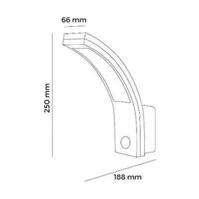 EDM Aplique exterior LED con sensor de movimiento 10W 750 lm – foto 2