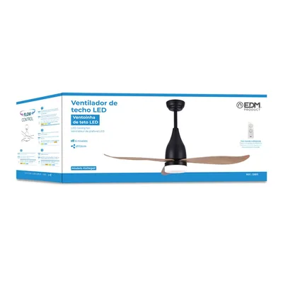 EDM Ventilador de techo Kattegat 112 cm LED 18W 1620 lm – foto 5