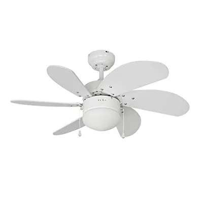 EDM Ventilador de techo Aral 50W 76 cm blanco – foto 2