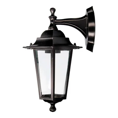 EDM Aplique farol aluminio negro modelo Zurich 60W – foto 2