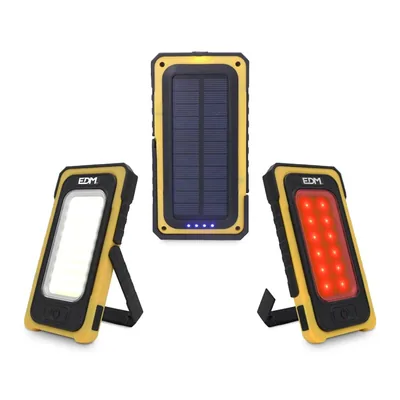 EDM Linterna LED solar recargable con gancho e imán COB 10W 750lm – foto 3