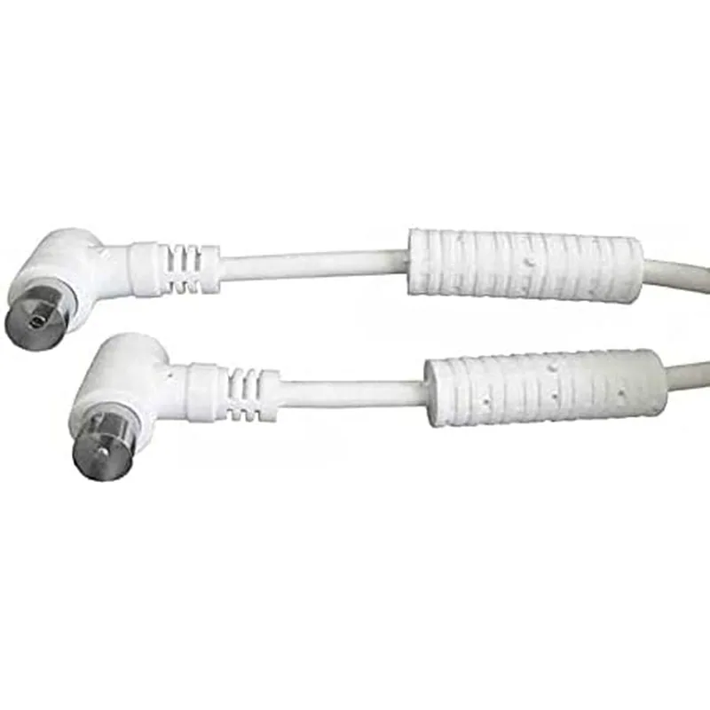EDM Prol. TV video acodada con filtro 9,5MM 5M blanca - pack de 5 unidades