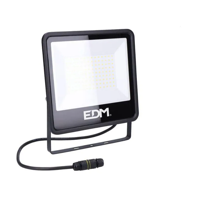 EDM Foco proyector LED Black Series 100W 8200 lm luz fría