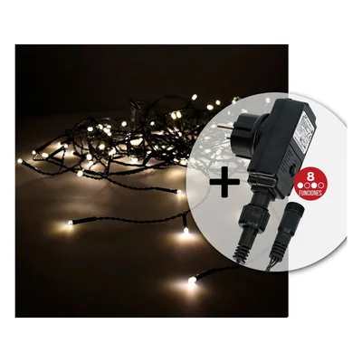EDM 71483 cortina Icicle programador 12 tiras 40 leds 12 m