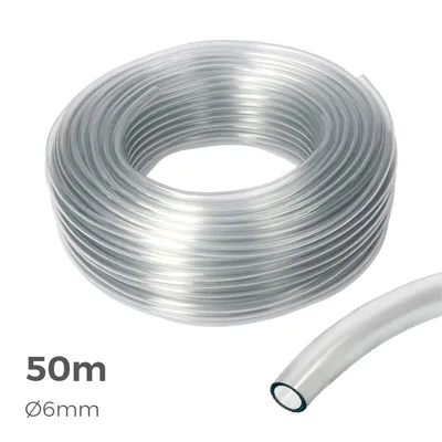EDM Manguera de cristal Ø6mm interior, Ø8mm exterior, rollo 50m – foto 3
