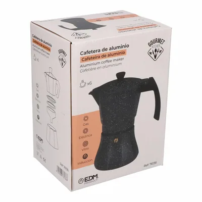 Gourmet Kitchen EDM Product Cafetera de aluminio 6 tazas inducción – foto 2