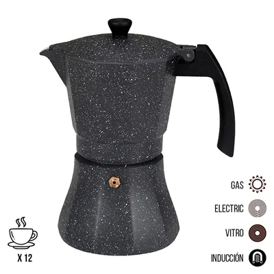 EDM Cafetera de aluminio 12 tazas por inducción – foto 2