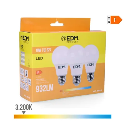 EDM 98206 kit 3 bombillas Standard LED luz cálida – foto 3