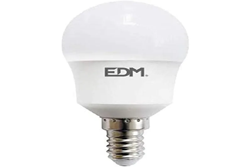 EDM Bombilla esférica LED E14 8,5W 940 lm luz cálida