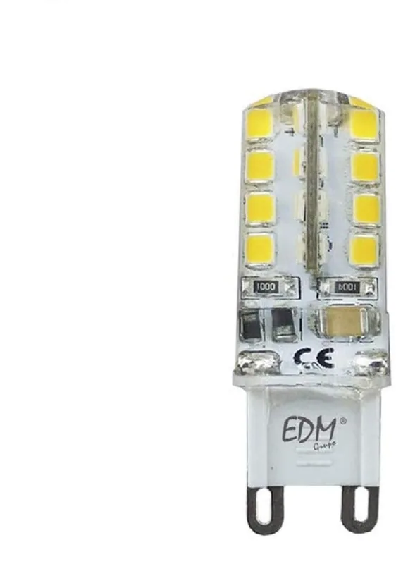 EDM 98910 bombilla G9 de silicona LED luz fría