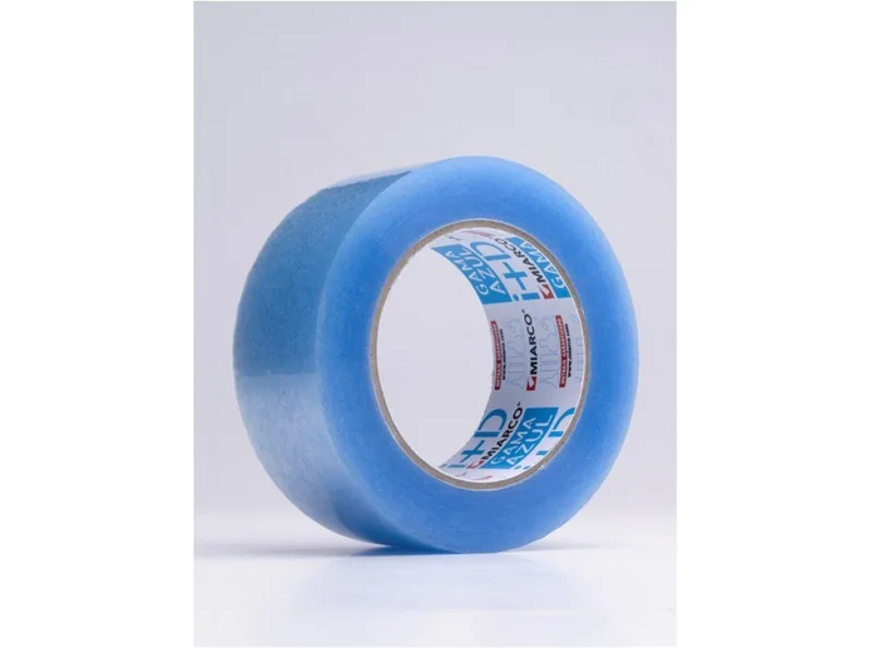 miarco 24691 Cinta adhesiva bopp con adhesivo base agua Gama Azul Transparente - pack de 6 unidades